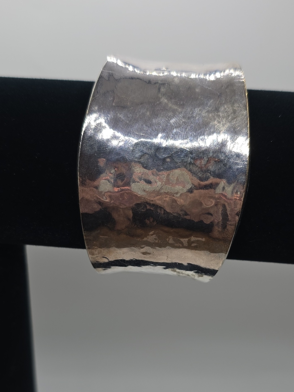 Silver-Tone Hammered Cuff Bracelet - Women's Jewelry